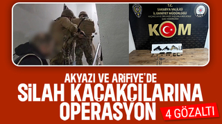 Silah kaçakçılarına operasyon kamerada