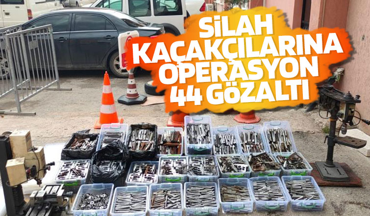 Silah kaçakçılarına operasyon