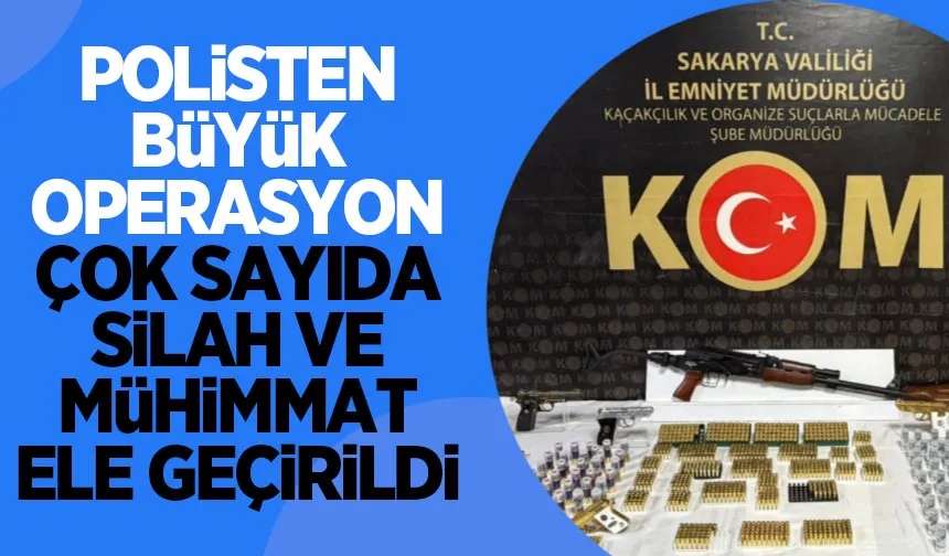 Silah kaçakçılarına operasyon