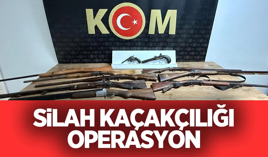 Silah kaçakçılarına operasyon