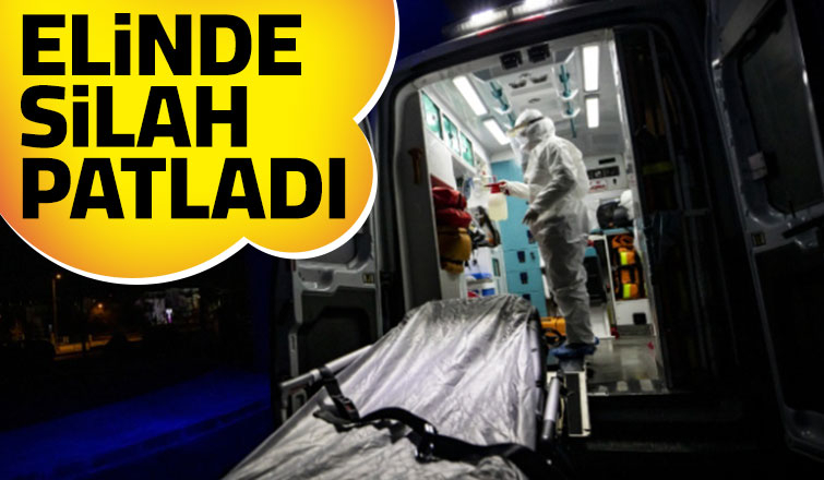 Silah patladı elinden yaralandı