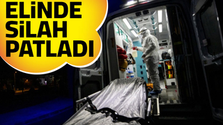 Silah patladı elinden yaralandı