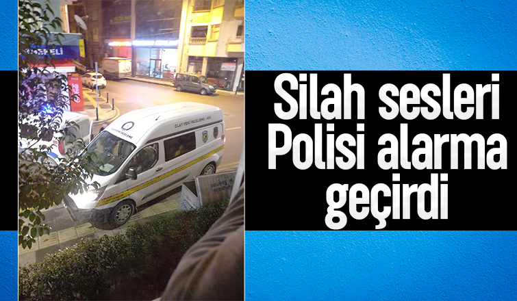 Silah sesleri paniğe neden oldu