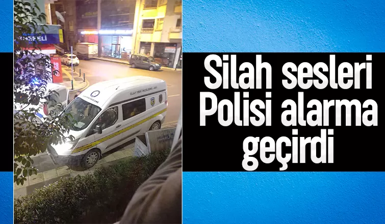 Silah sesleri paniğe neden oldu