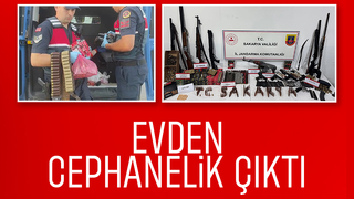 Silah ve mühimmat dolu ev! Jandarmadan şok baskın