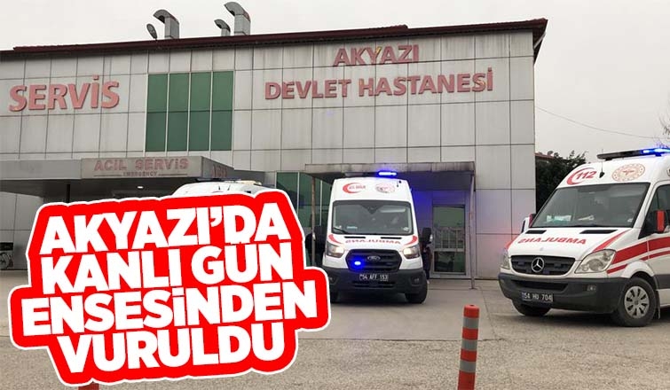 Silahla ensesinden vuruldu