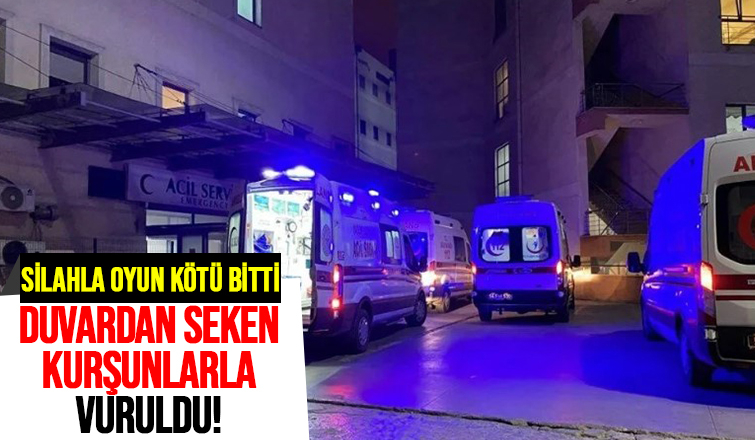 Silahla oynarken kendini vurdu