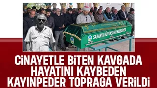Silahla yaraladığı damadı tarafından bıçaklanan  kayınpeder toprağa verildi
