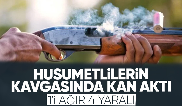 Silahlı kavgada 4 kişi yaralandı