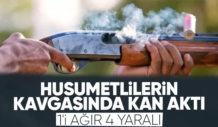 Silahlı kavgada 4 kişi yaralandı