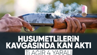 Silahlı kavgada 4 kişi yaralandı