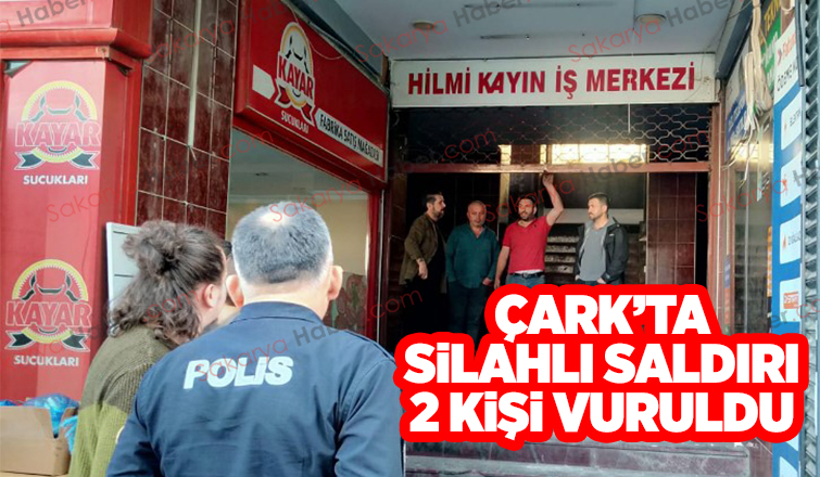 Çark caddesi'nde 2 kişi vuruldu