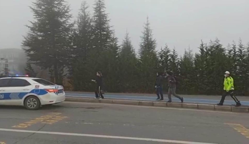 Sınava geç kaldılar, yardımlarına polisler koştu