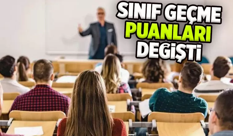 Sınıf geçme puanlarında değişiklik