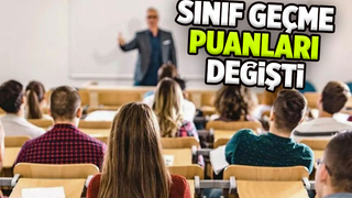 Sınıf geçme puanlarında değişiklik