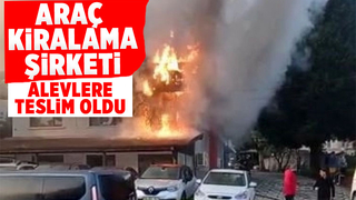 Şirket binası yandı