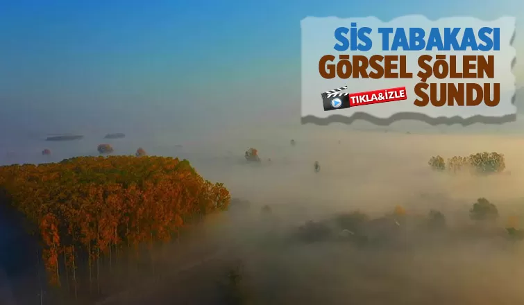 Sis bulutlarının güneş ile buluşması görsel şölen oluşturdu