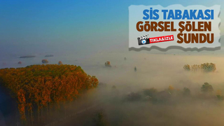 Sis bulutlarının güneş ile buluşması görsel şölen oluşturdu