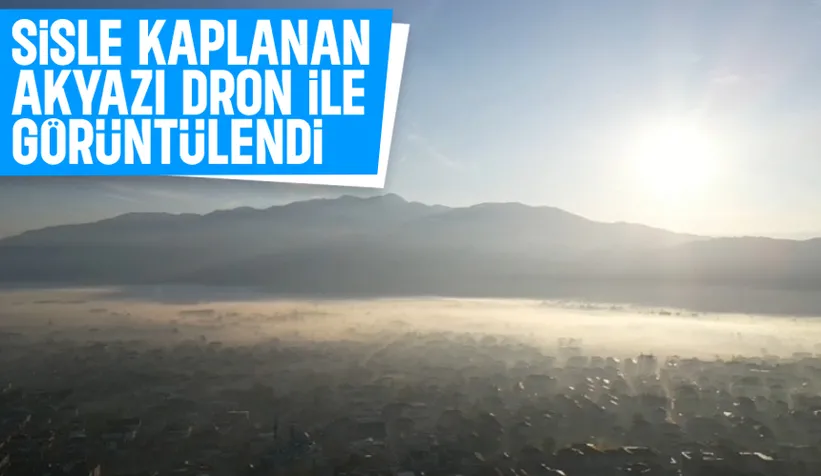 Sisle kaplanan Akyazı'dan kartpostallık görüntüler