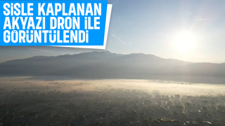 Sisle kaplanan Akyazı'dan kartpostallık görüntüler