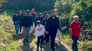 Sivil toplum ve üniversite iş birliğinde doğa yürüyüşü