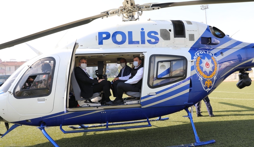 Şampiyonayı havadan denetlediler