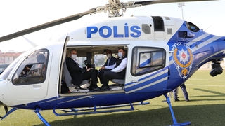 Şampiyonayı havadan denetlediler