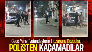Siz Misiniz Huzuru Bozan? Polis Cezayı Kesti..