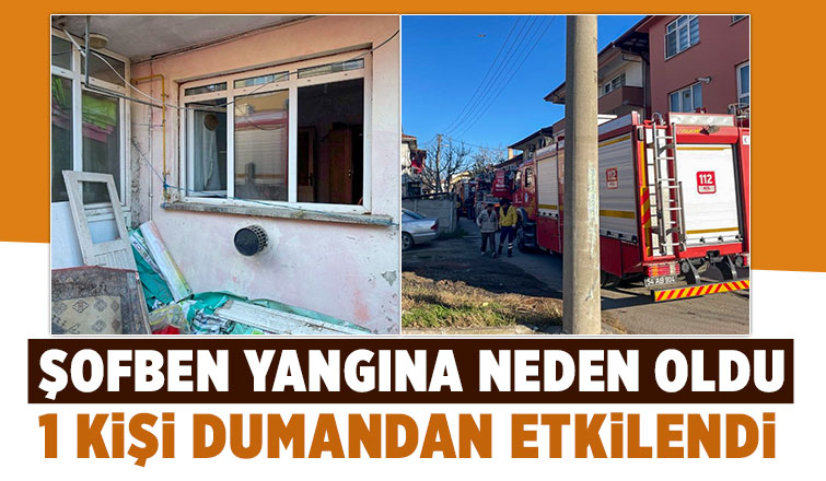 Şofben yangına neden oldu