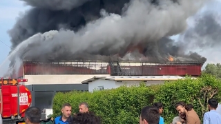 Soğuk hava deposunda yangın 