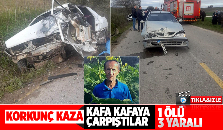 Söğütlü'de feci kaza: 1 ölü, 3 yaralı