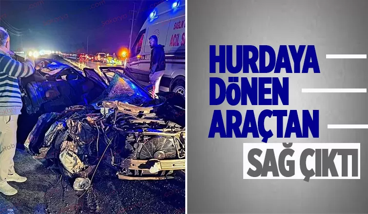 Söğütlü'de Feci Kaza 1 Yaralı 