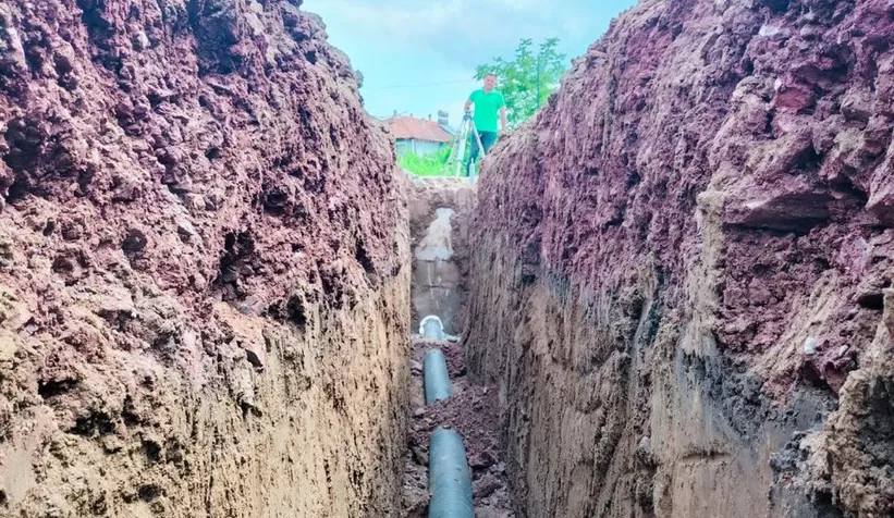 Söğütlü’ye bin 200 metrelik kanalizasyon hattı