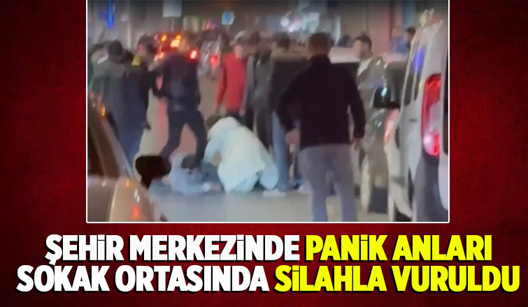 Sokak ortasında silahla vuruldu
