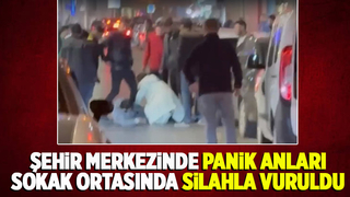 Sokak ortasında silahla vuruldu