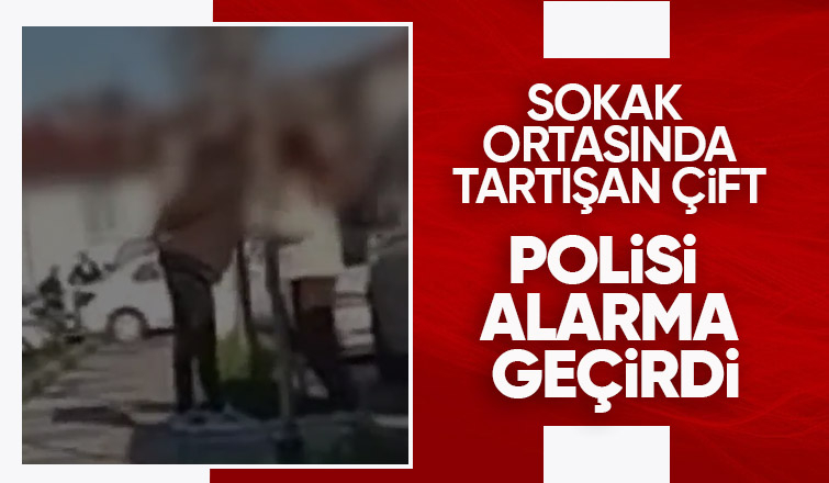 Sokak ortasında telefon yüzünden tartıştılar