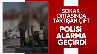 Sokak ortasında telefon yüzünden tartıştılar