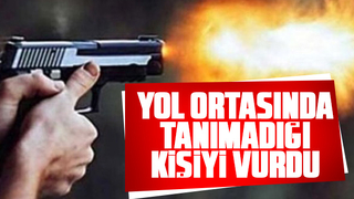 Sokakta rast geldiği kişiyi vurdu