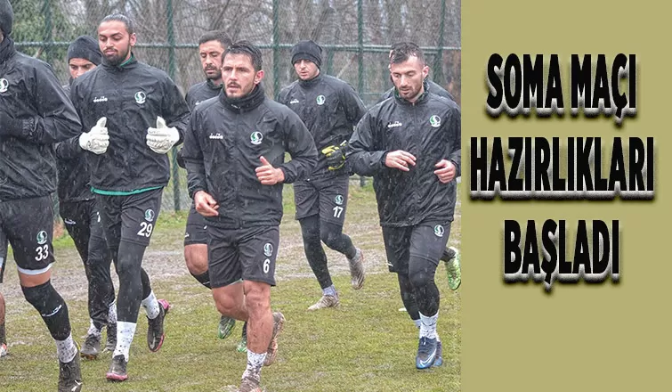 Soma maçına yağmur altında çalıştılar