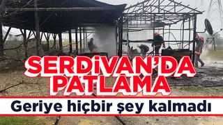 Serdivan'da patlama oldu