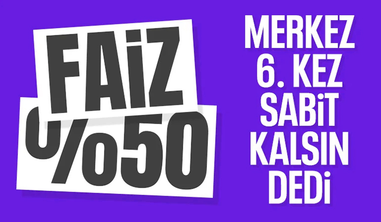 SON DAKİKA: TCMB, Ağustos 2024 politika faizini yüzde 50’de sabit bıraktı
