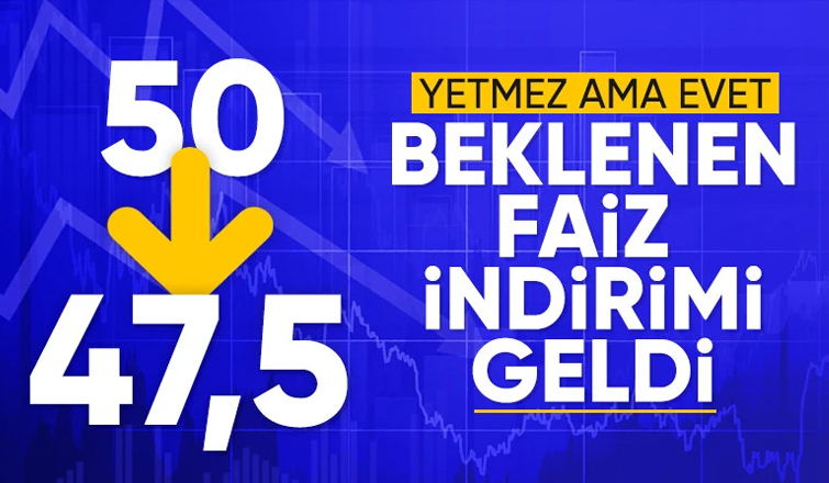 SON DAKİKA: TCMB, Aralık 2024 politika faizini yüzde 47,5’e düşürdü