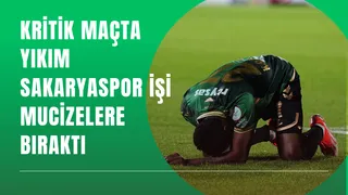 Son şans kaçtı! Sakaryaspor mucizelere kaldı