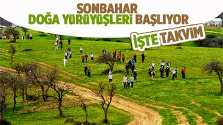 Sonbahar Doğa Yürüyüşleri başlıyor