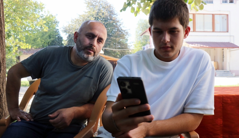 Sosyal medyada viral olan baba ve oğlu konuştu