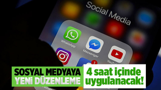 Sosyal medyaya yeni düzenleme