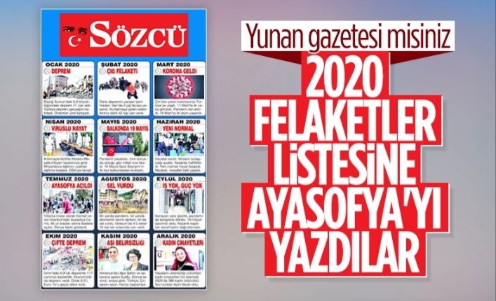 Sözcü gazetesi Ayasofya'nın ibadete açılmasını felaket olarak gördü