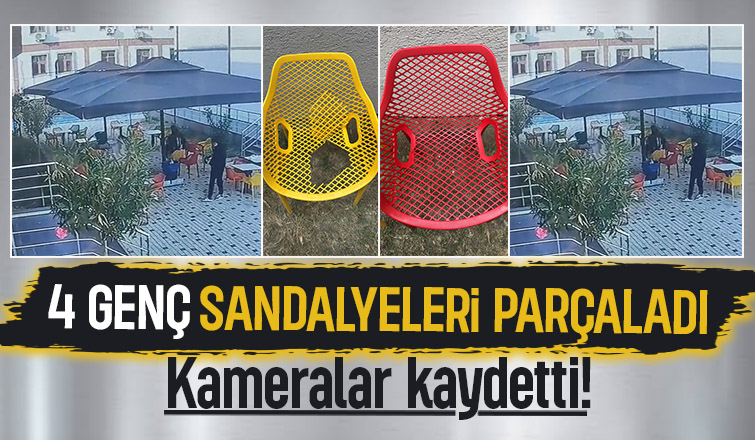 Spor kompleksinde vandalizm sandalyeleri kırdılar