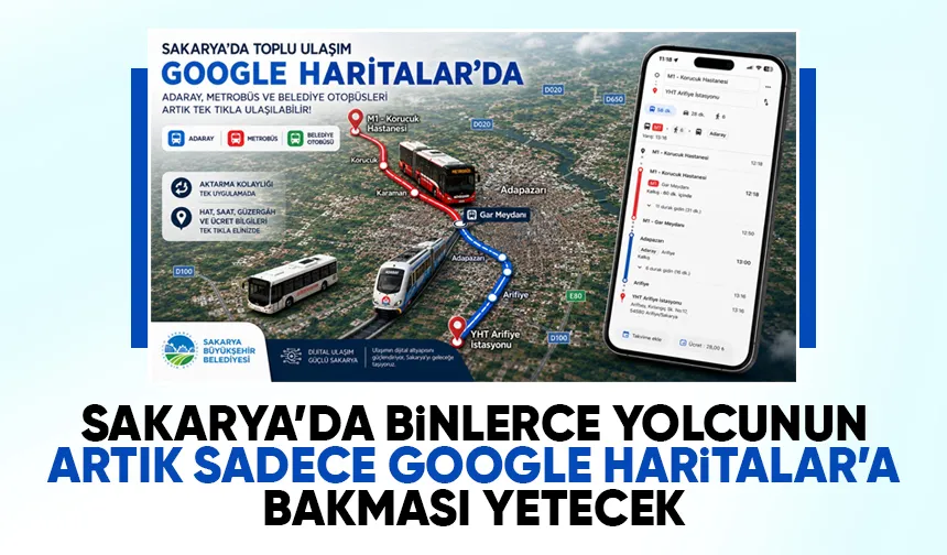Sakarya'da toplu ulaşımda yeni dönem