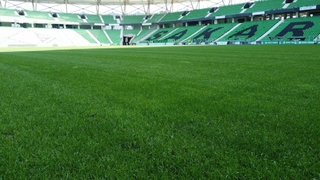 Stadyumun çimleri güçlendirildi